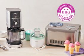 Three brands of ice cream makers