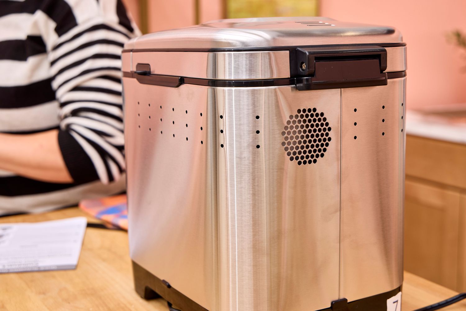 The back of the Cuisinart CBK-110 Compact Automatic Bread Maker