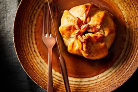 apple dumplings with cider caramel