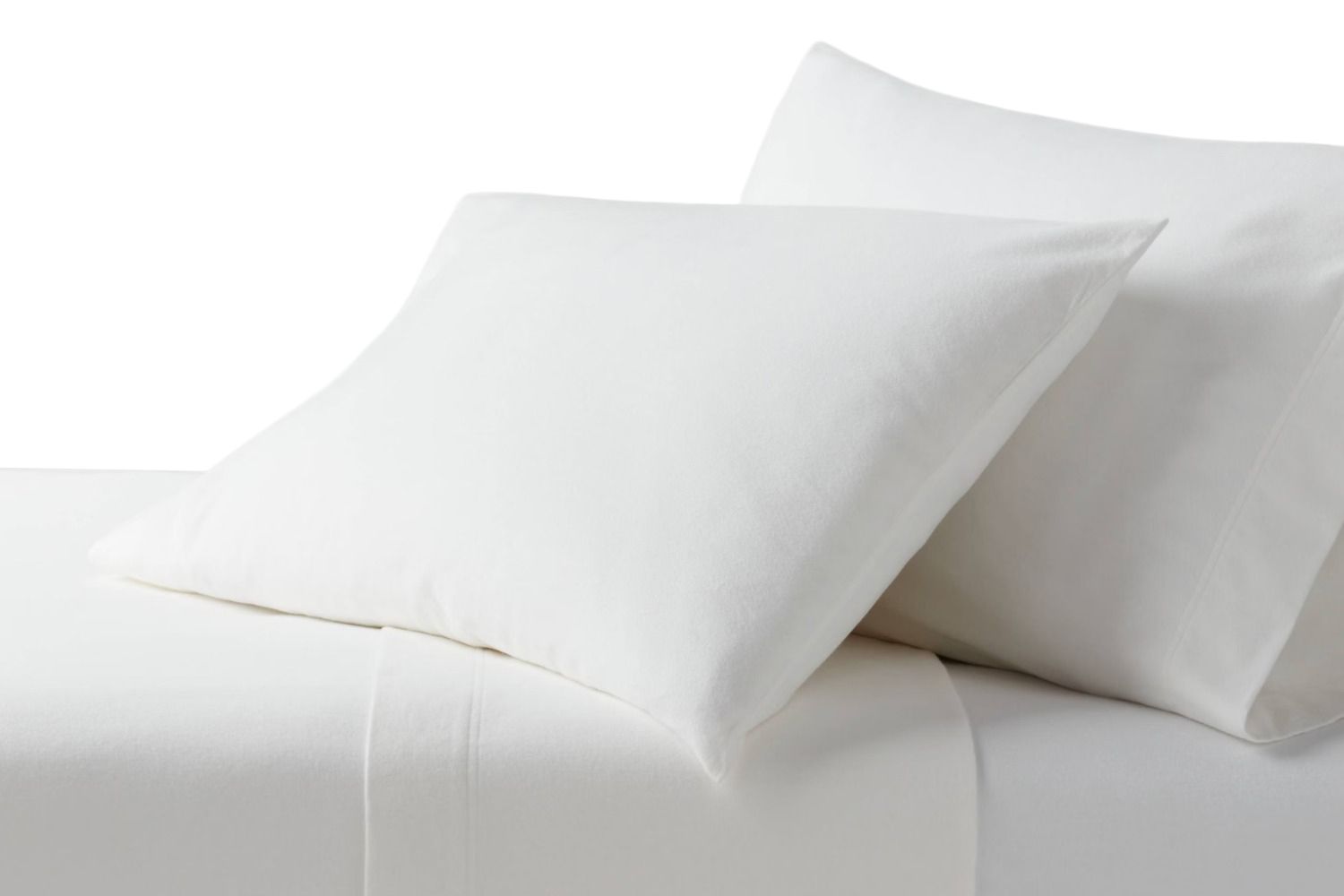 Queen Ultra Soft Flannel Sheet Set White - Threshold?