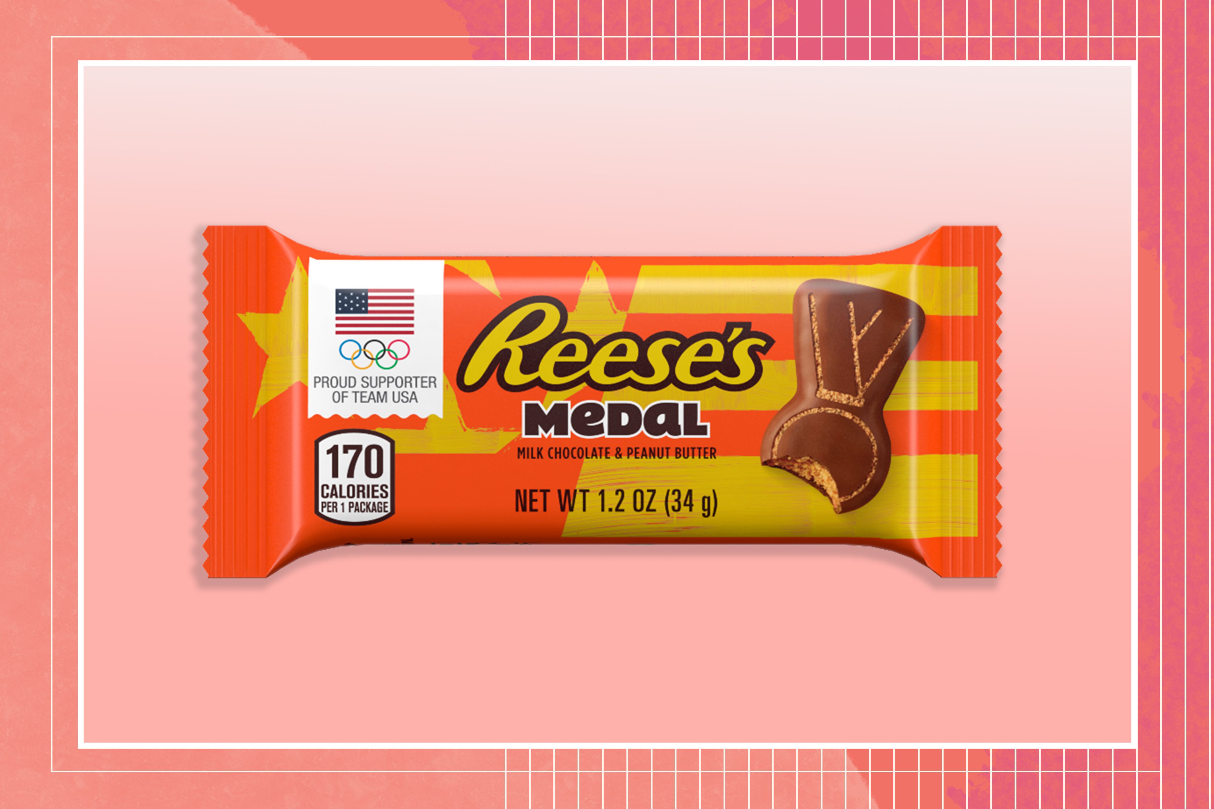 REESE'S Milk Chocolate Peanut Butter Medal for 2024 Olympics