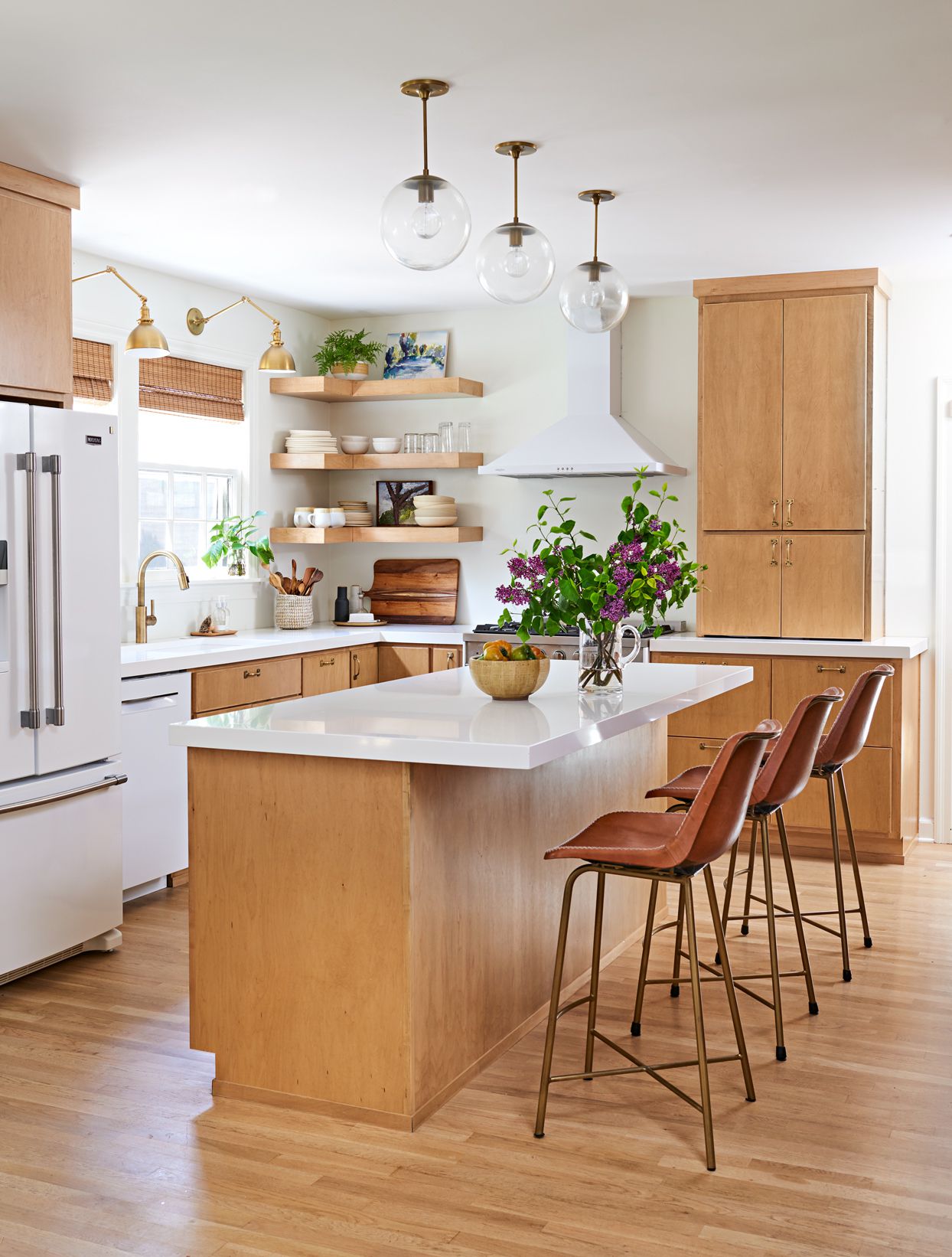 wood toned kitchen