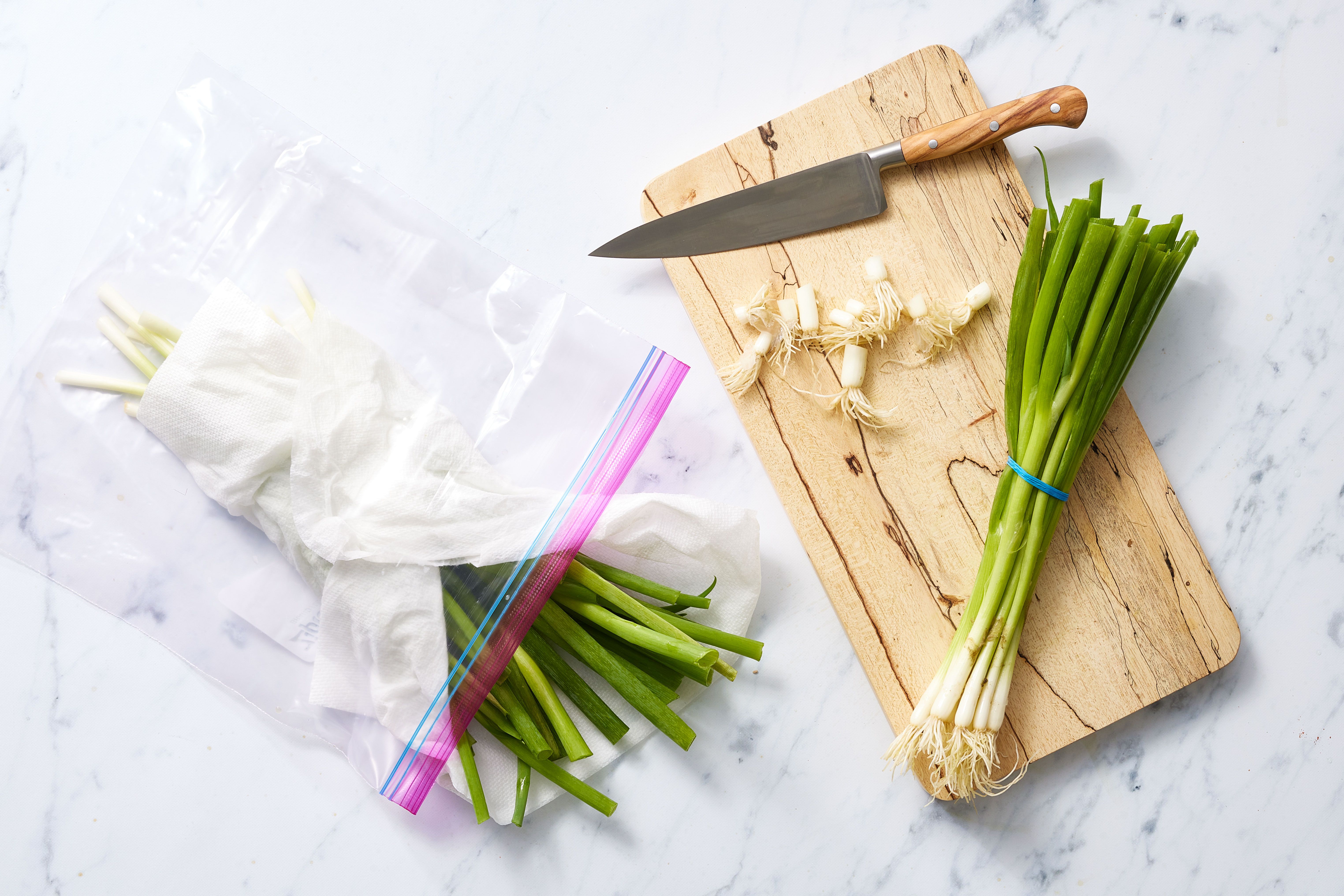 how to store green onions