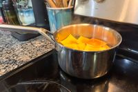 Ravioli cook in the Ninja EverClad Stainless Steel Cookware Pots and Pans Set pot