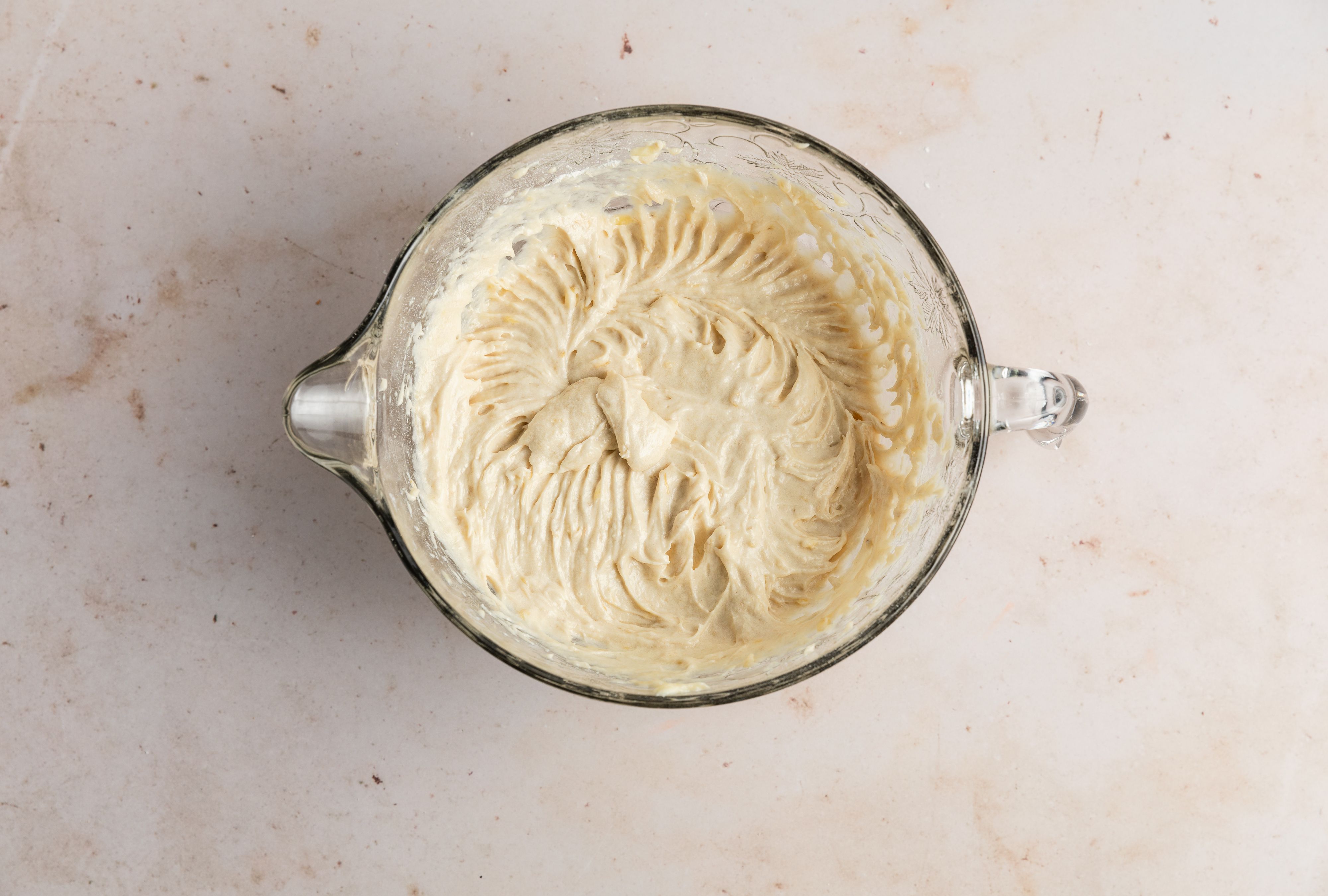 banana bread mixture in bowl